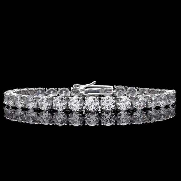 Women's Diamond Bracelet 925 Sterling Silver 25TCW